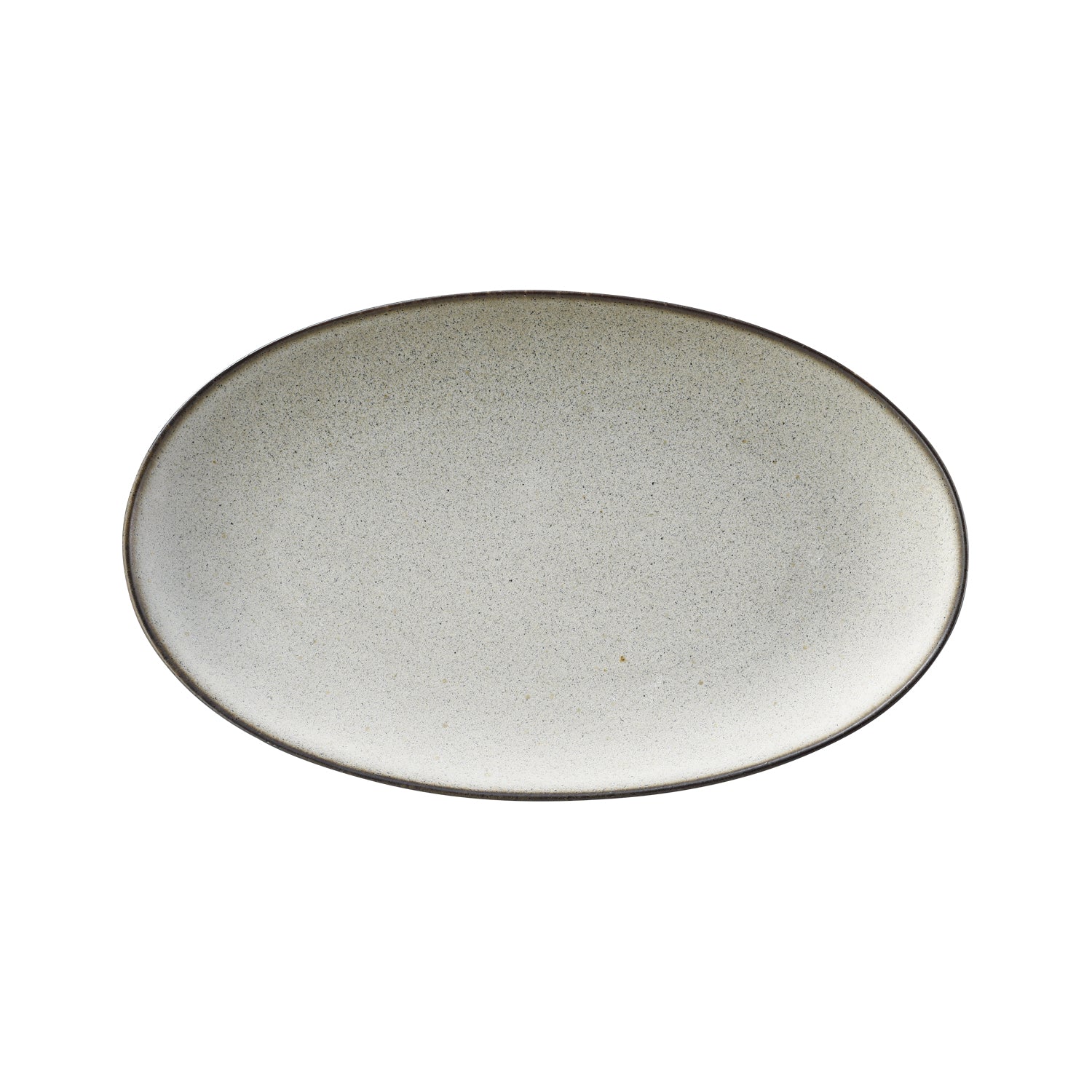 MINOYAKI Mat Colored Oval Plate 00146 MST117